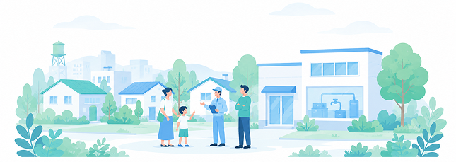 街並みのイラスト